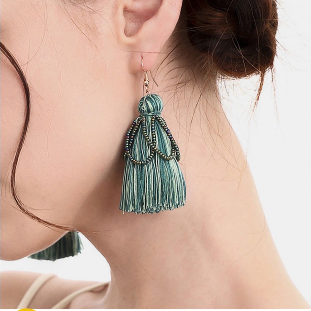 Tassel Fringe Boho Earrings - Picture 1 of 2